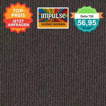 Girloon Delta 750 – robuster Schlingen-Teppichboden in 400 cm Breite